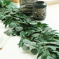 1pc/2pcs 195cm/76.78in Artificial Eucalyptus Garland With Willow Leaves, Fake Greenery Garland, Willow Vines Twigs Leaves