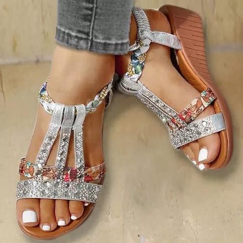 Boho Style Wedge Sandals * - Veooy