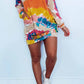 Round Neck Pullover Tie-Dye Printing Mini Dress 💖
