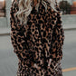 Women's Lapel Leopard Coat