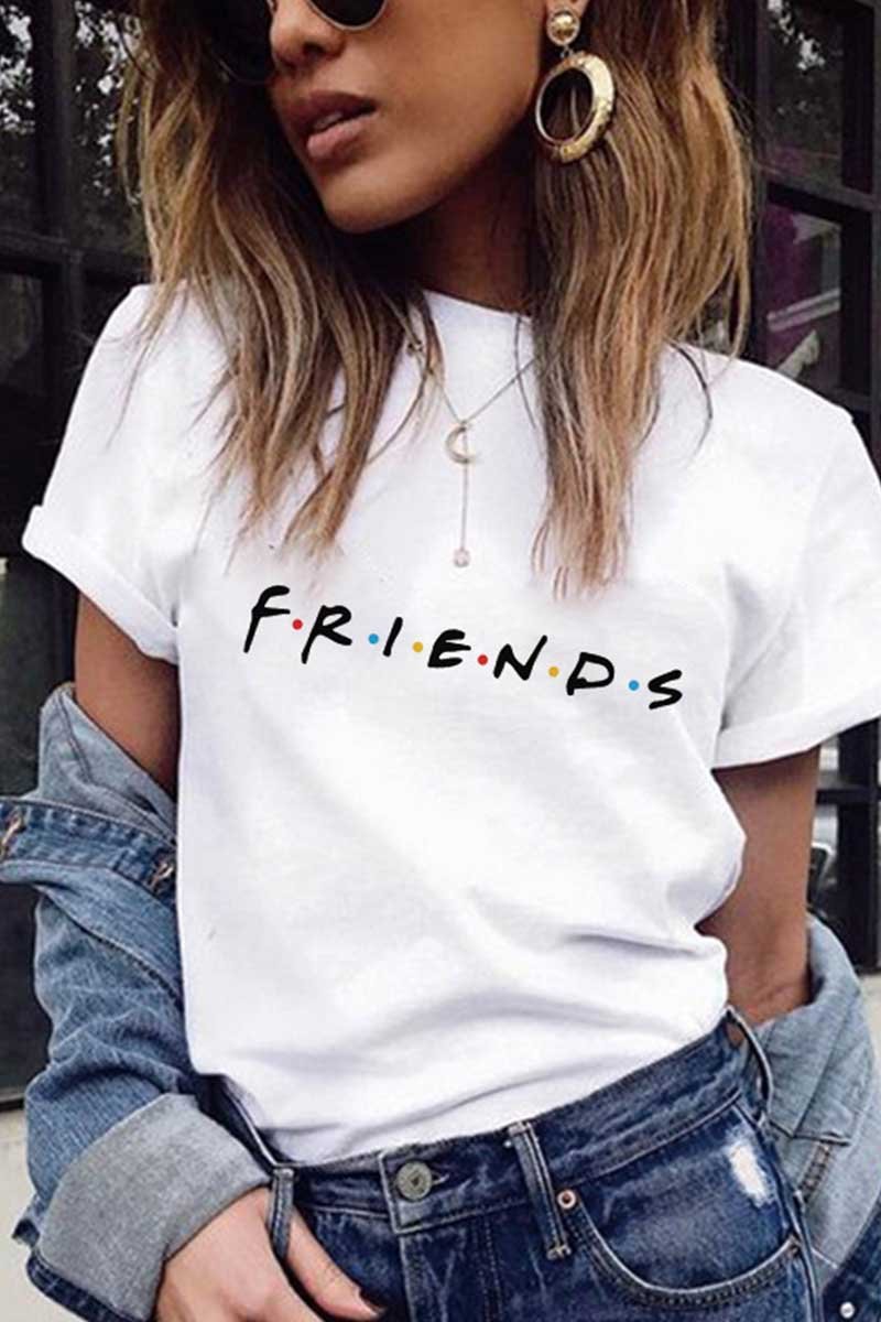 colorful letters print T-shirt 💖