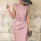 Sexy Polka Dot Pack Hip Sleeveless Midi Dress(4 Colors) 💖
