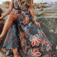 Bohemian V Neck Printed Maxi Dress 💖