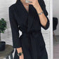 Solid Color Long Sleeve Suit Collar Mini Dresses(3 Colors) 💖