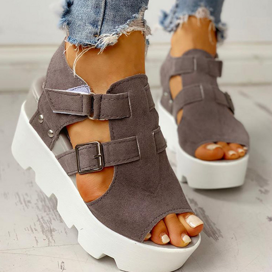 2020 Fashion Summer Platform Wedge High Heels Casual Light Leisure Sandals * - Veooy