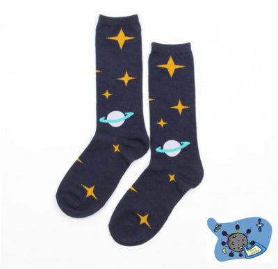 Harajuku cosmic planetary ball socks - Veooy