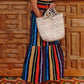 Bohemian Striped Multicolor Ankle Length Dress 💖