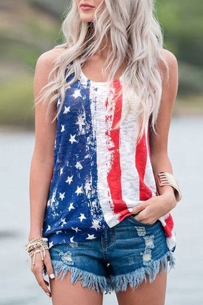 Independence Day Printed Tank Top