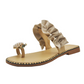 Woman Pineapple Rhinestone Ruffles Flat Heel Slipper Slide Sandals *