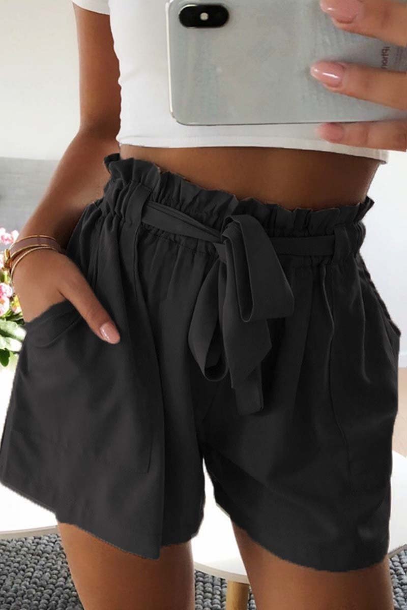 Casual Wide Leg Shorts With Ruffle(5 Colors) 💖