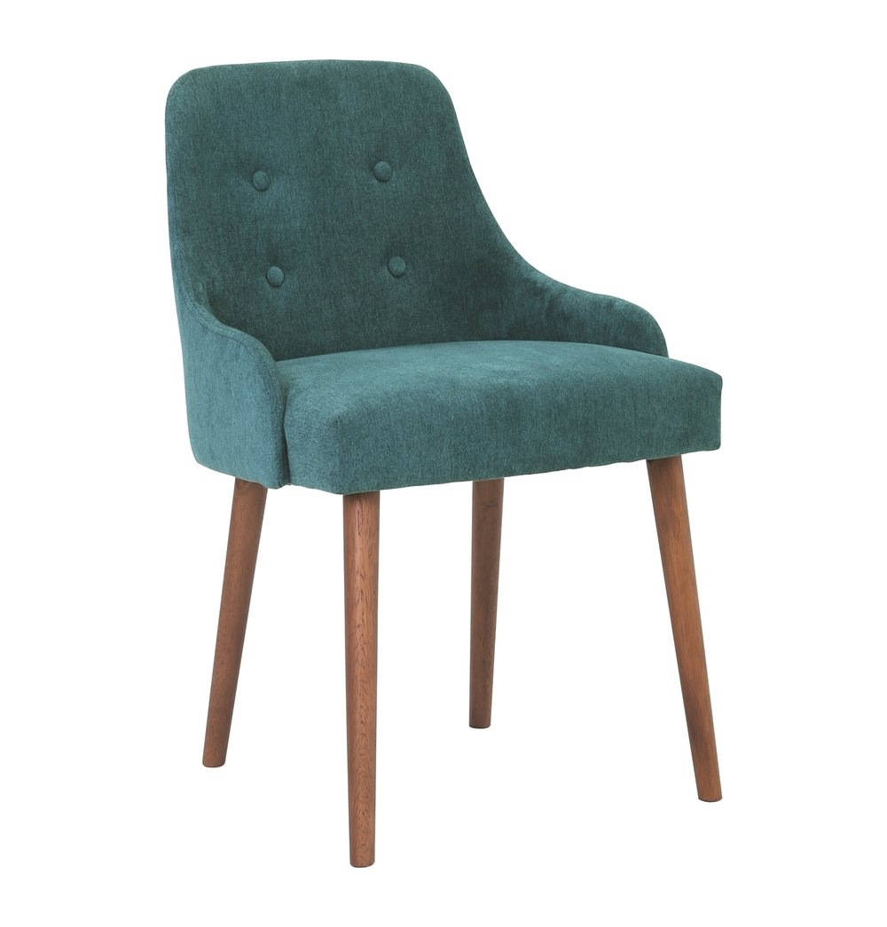 Caitlin - Green & Cocoa Dining Chair - Veooy