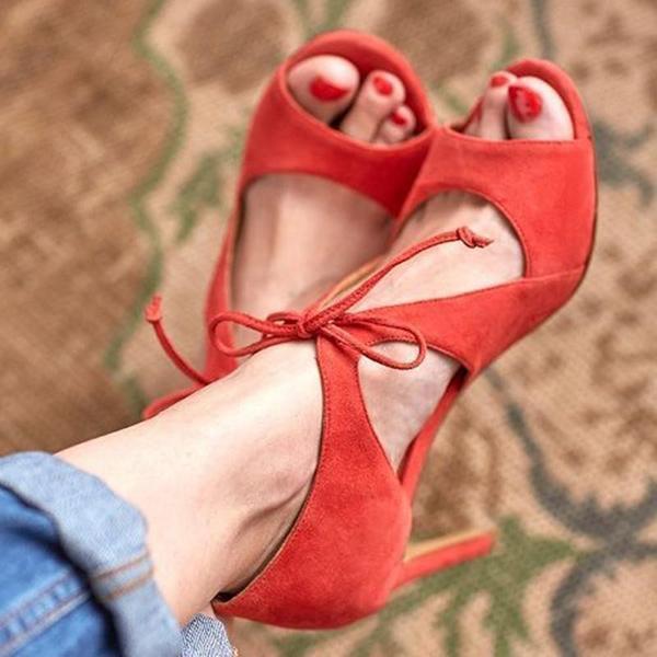 Fashion Fish Toe High Heel Sandals * - Veooy