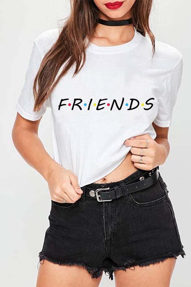 colorful letters print T-shirt 💖