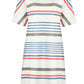Printed O-neck Striped Midi Dress 💖
