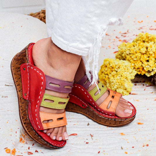 *Women's Fashion Vintage Boho Wedge Sandals - Veooy