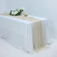 10FT Cream Cheesecloth Table Runner. Gauze Fabric Boho Wedding Arbor Decor