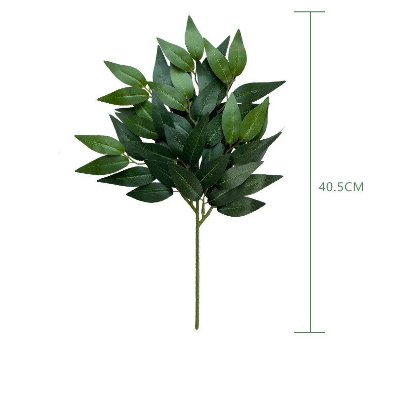 37/40cm Fake Eucalyptus Leaves Artificial Plants Silk Willow leaves