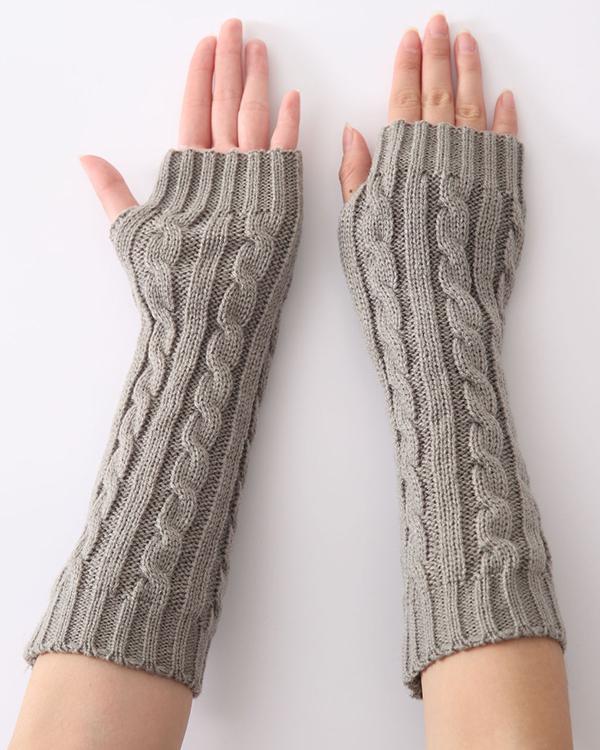 Casual Knitted Women All Season Gloves - Veooy
