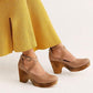 Women  Slip-On Artificial Leather Round Toe Sandals *