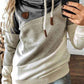 Hooded Loose Splicing Top（5 colors）