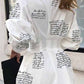 Slim Waist Letter Print Long Sleeve Dress 💖
