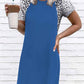 Round Neck Rotator Sleeve Leopard Print Stitching Mini Dress 💖