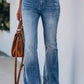 Women Jeans Mid Rise Fitted Denim Pants