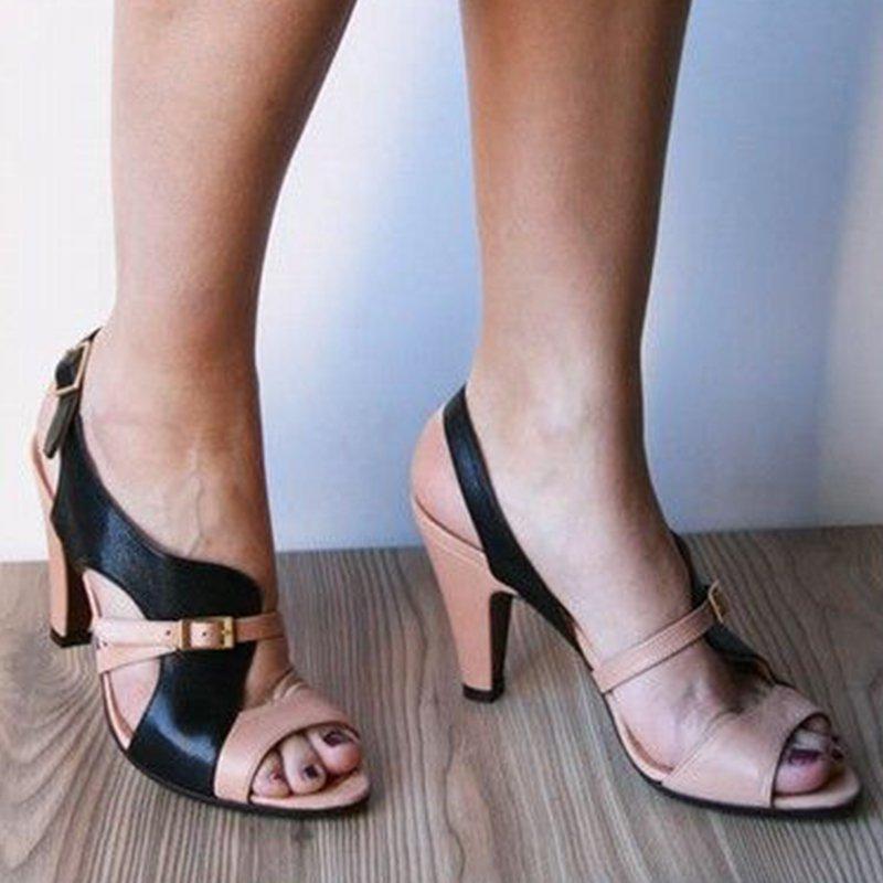 Women High Heel Open Toe Elegant Sandals *