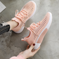 Women's Net Surface Breathable Lace-Up Hollow Out Sneakers