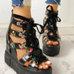 *2020 Leisure Wedges Platform Shoelaces Women's Sandals - Veooy