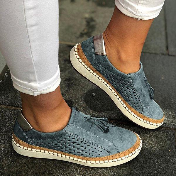 Casual Solid Color Sneakers * - Veooy