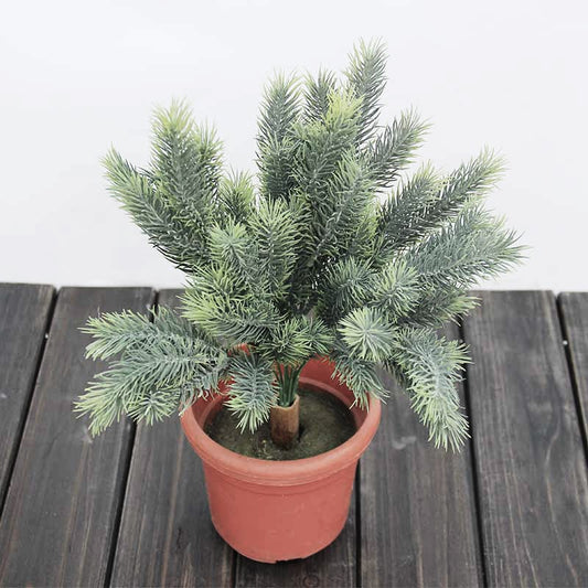 (2 PCS) 40cm Artificial Pine Tree Tropical Palm Plants Branch Fake Christmas