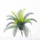 (2 PCS) 40cm Large Artificial Palm Tree Tropical Fern Plants Fake