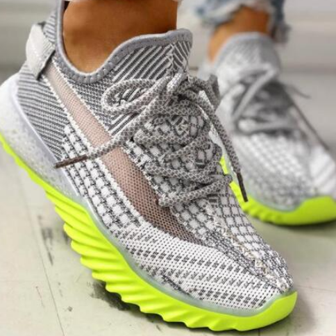 *2020 Women Casual Fashion Breathable Walking Mesh Flat Sneakers - Veooy