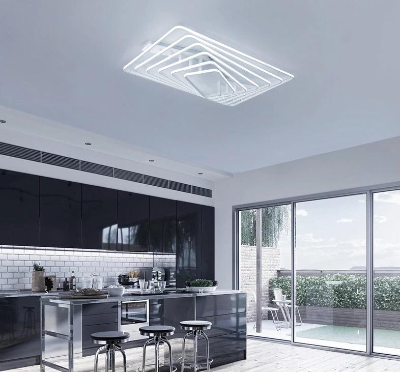 Dilan - Modern LED Twist Layer Ceiling Light - Veooy