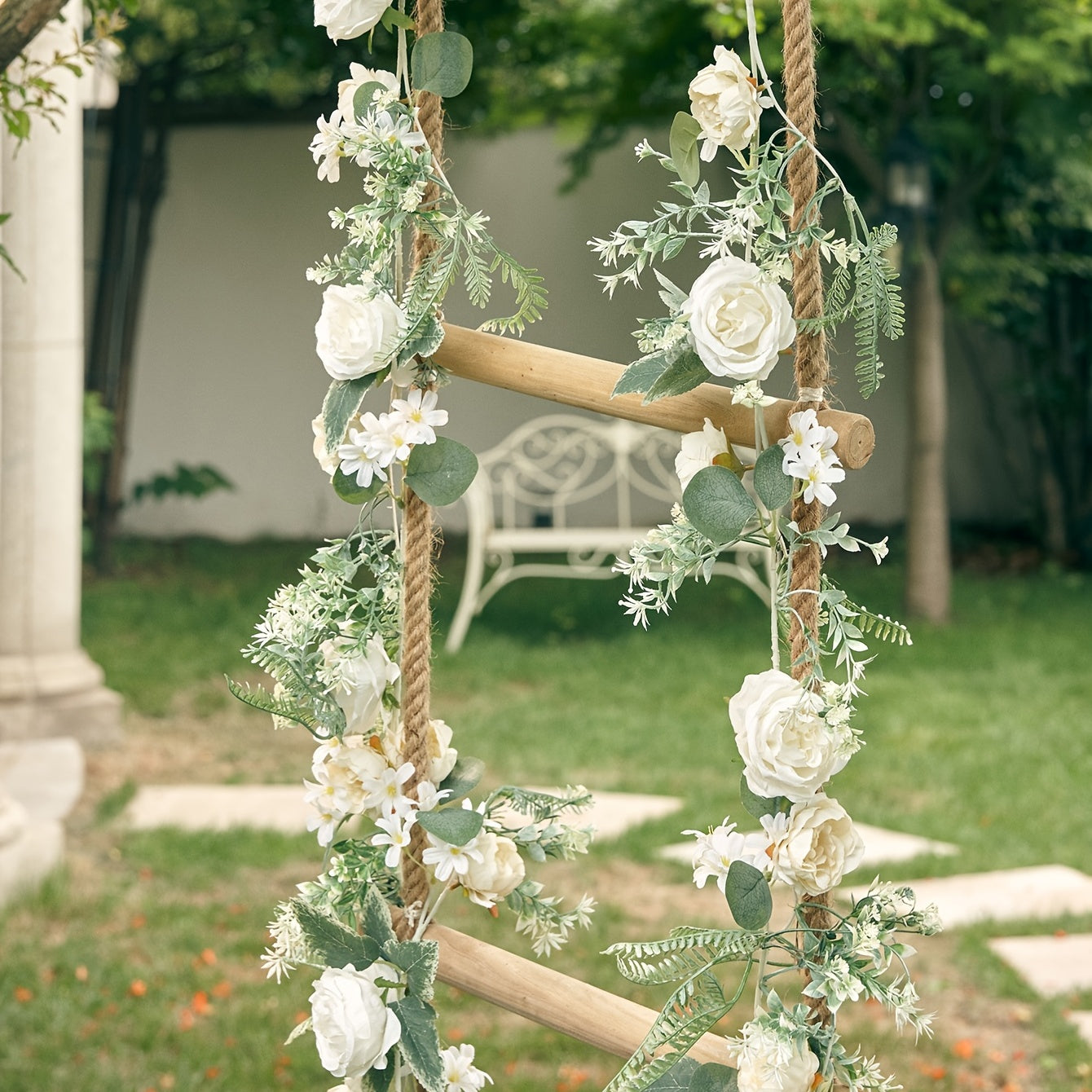 1pc/2pcs, Silk Cloth Alice Vine Artificial Flowers Garland Mixed Fake Flowers