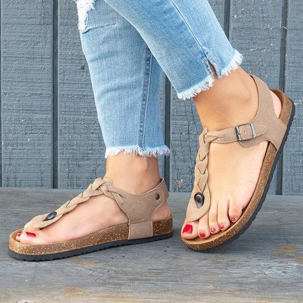 *Women Sandals Casual Flip Flops Beach Shoes - Veooy