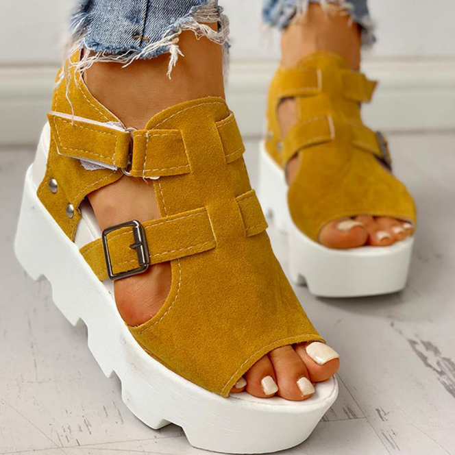 2020 Fashion Summer Platform Wedge High Heels Casual Light Leisure Sandals * - Veooy