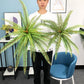 (2 PCS) 50/65cm Large Artificial Persia Handle Tropical Palm Plants Fake Palm Tree - Veooy