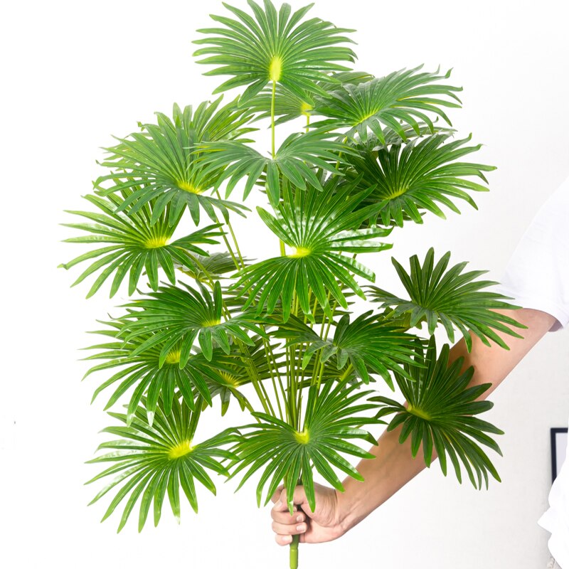 (2 PCS) 50-95cm Tropical Plants Large Artificial Palm Tree Fake Coconut Tree - Veooy