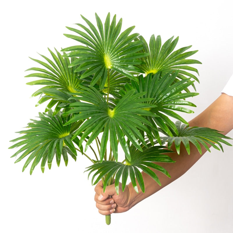(2 PCS) 50-95cm Tropical Plants Large Artificial Palm Tree Fake Coconut Tree