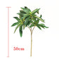 (2 PCS) 50cm Tropical Palm Tree Artificial Plants Branch Bonsai Plants Silk Green - Veooy