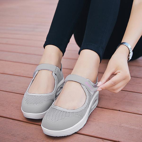 Women's Flying Woven Cosy Mother Shoes - veooy