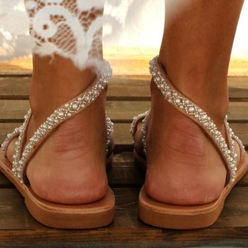 Women Summer Handmade Flip Flops  Beach  Sandals - veooy