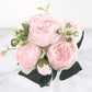 1pc Artificial Flower Stem, Silk Peony, Artificial Flowers Bouquet, Fake Flowers For Home Wedding Decoration