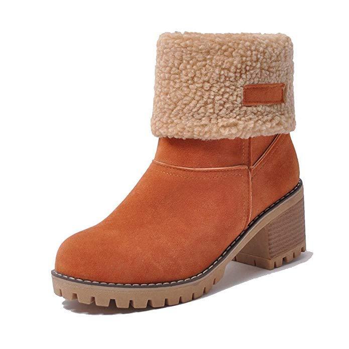 Women's Two Wear Thick Fashionable Winter Boots - veooy