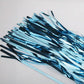 2pcs 3ft x 8.3ft Light Blue Metallic Tinsel Foil Fringe Curtains Photo Booth Props for Birthday Wedding Engagement Party Decorations