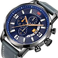 Mini Focus Men Business Watches with Leather Strap Fashion Quartz Analog Wristwatch for Men Gift - veooy