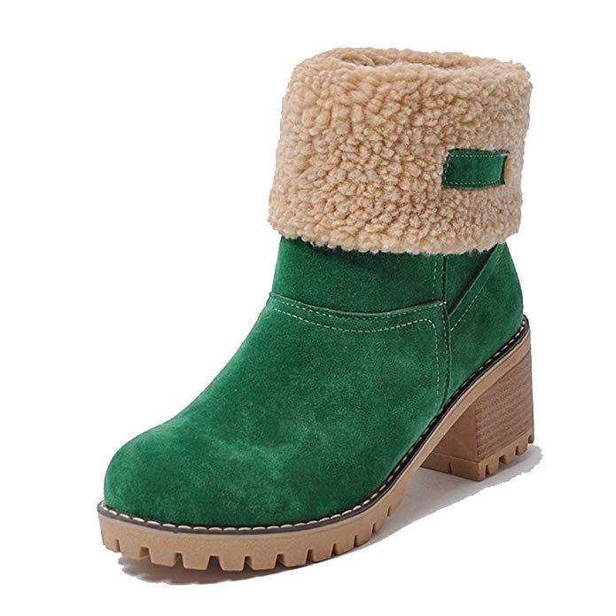 Women's Two Wear Thick Fashionable Winter Boots - veooy