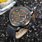 Mini Focus Men Business Watches with Leather Strap Fashion Quartz Analog Wristwatch for Men Gift - veooy